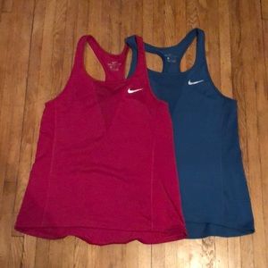 EUC Nike dry fit workout tanks Medium